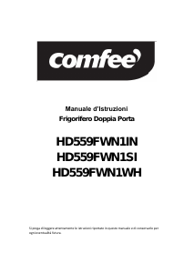 Manuale Comfee HD559FWN1SI Frigorifero-congelatore
