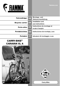Mode d’emploi Fiamma Carry-Bike XL A Porte-vélo
