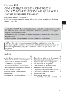 Manual de uso Hitachi CP-EW302N Proyector