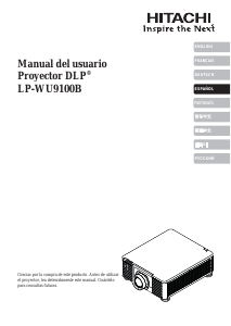 Manual de uso Hitachi LP-WU9100B Proyector