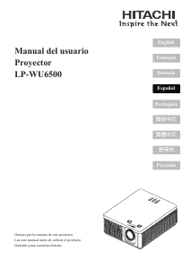 Manual de uso Hitachi LP-WU6500 Proyector
