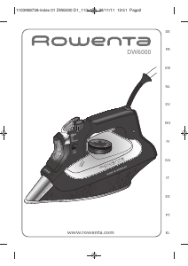 Manual Rowenta DW6010D1 Iron