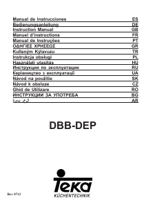 Bruksanvisning Teka DBB 90 Köksfläkt