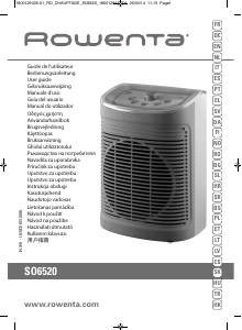 Manuale Rowenta SO6520F2 Termoventilatore