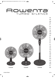 Bruksanvisning Rowenta VU2540F1 Turbo Silence Fläkt