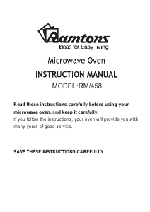 Manual Ramtons RM/458 Microwave