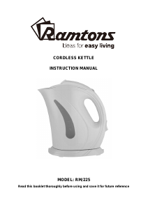 Handleiding Ramtons RM/225 Waterkoker