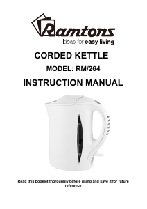 Handleiding Ramtons RM/264 Waterkoker