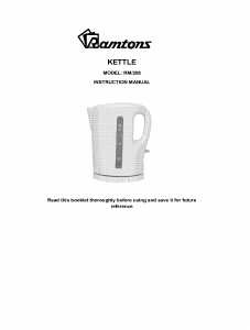 Handleiding Ramtons RM/298 Waterkoker
