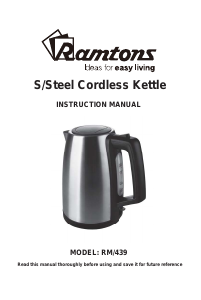 Manual Ramtons RM/439 Kettle