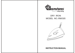Manual Ramtons RM/305 Iron