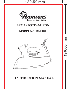 Manual Ramtons RM/480 Iron