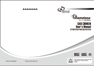 Handleiding Ramtons RG/518 Kookplaat