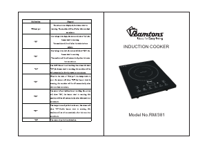 Handleiding Ramtons RM/381 Kookplaat