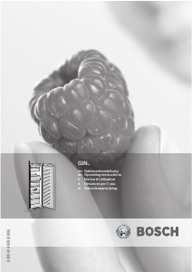 Bedienungsanleitung Bosch GIN25P60 Gefrierschrank