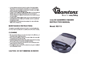 Handleiding Ramtons RE/113 Contactgrill