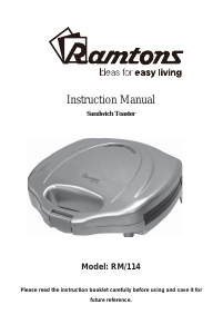 Handleiding Ramtons RM/114 Contactgrill