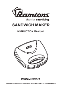 Handleiding Ramtons RM/479 Contactgrill