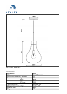 Hướng dẫn sử dụng Lucide 01400/38/72 Bodo Đèn