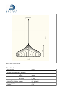 Manual Lucide 02403/45/30 Vinti Lampă