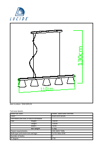 Hướng dẫn sử dụng Lucide 03413/05/41 Possio Đèn