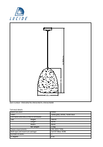 Mode d’emploi Lucide 03414/40/30 Eternal Lampe