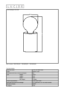 Mode d’emploi Lucide 03517/03/43 Corky Lampe