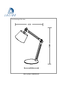 Посібник Lucide 03600/01/30 Olly Лампа