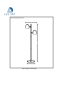 Mode d’emploi Lucide 03703/10/30 Skanska Lampe