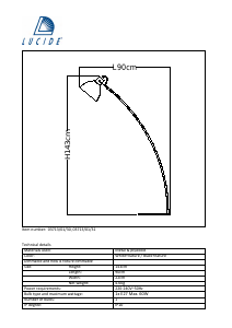 Mode d’emploi Lucide 03713/01/30 Curf Lampe