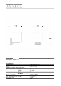 Hướng dẫn sử dụng Lucide 04204/01/12 Jenno Đèn