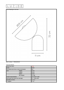 Manual Lucide 05526/25/30 Vidor Candeeiro