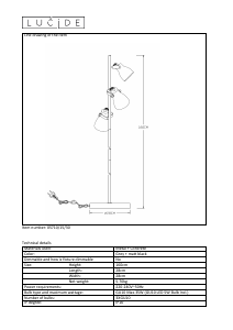 Kasutusjuhend Lucide 05710/15/30 Concri led Lamp