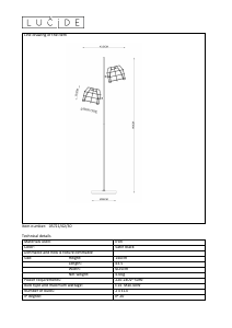 Käyttöohje Lucide 05721/02/30 Grid Lamppu