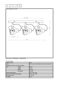 Mode d’emploi Lucide 05922/03/36 Cicleta Lampe