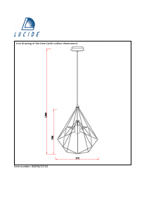 Руководство Lucide 06496/37/30 Ricky Светильник