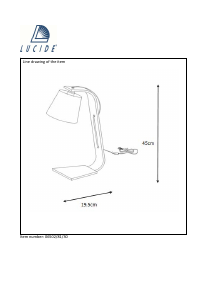 Bruksanvisning Lucide 06502/81/30 Nordic Lampe