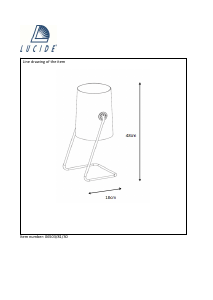 Посібник Lucide 06503/81/30 Bost Лампа