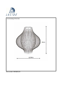 Посібник Lucide 06508/01/31 Poli Лампа