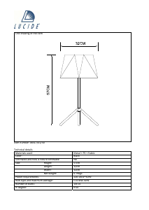 Manual Lucide 06517/01/30 Alegro Lampă