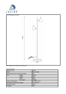 Kasutusjuhend Lucide 06716/02/31 Javra Lamp