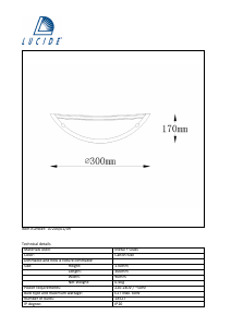 Руководство Lucide 07204/01/09 Basic Светильник