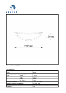 Bruksanvisning Lucide 07204/01/31 Basic Lampa