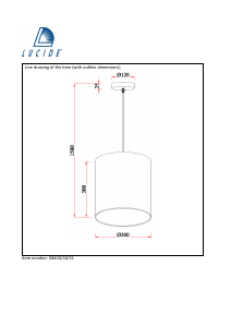 사용 설명서 Lucide 08400/30/31 Moda 램프