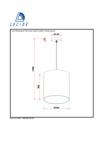 Посібник Lucide 08400/30/36 Moda Лампа