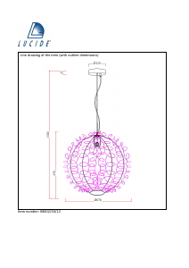 Посібник Lucide 08402/50/12 Noon Лампа