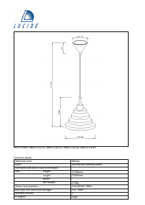 Mode d’emploi Lucide 08407/24/32 Tuti Lampe