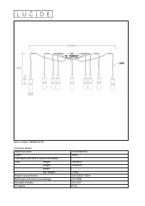 Mode d’emploi Lucide 08408/10/30 Fix multiple Lampe