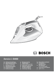 Mode d’emploi Bosch TDA503001P Sensixx Fer à repasser