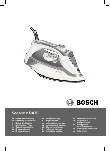 Mode d’emploi Bosch TDA703021I Sensixx Fer à repasser